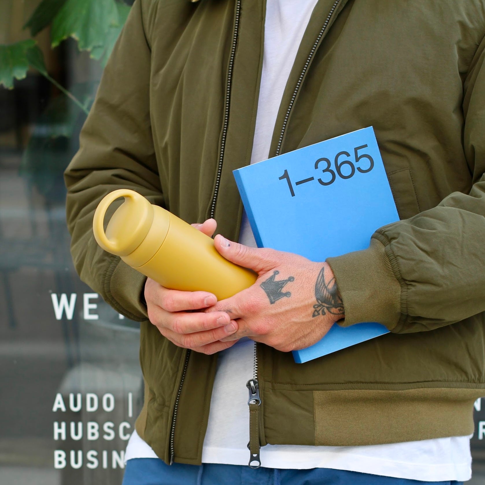 MEN WOVEN DOE - DARK OLIVE JACKET