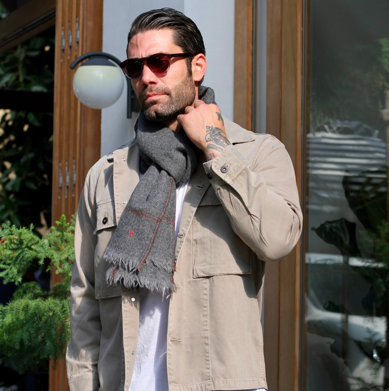 MEN WOVEN JACKET|DARBY|KHAKI