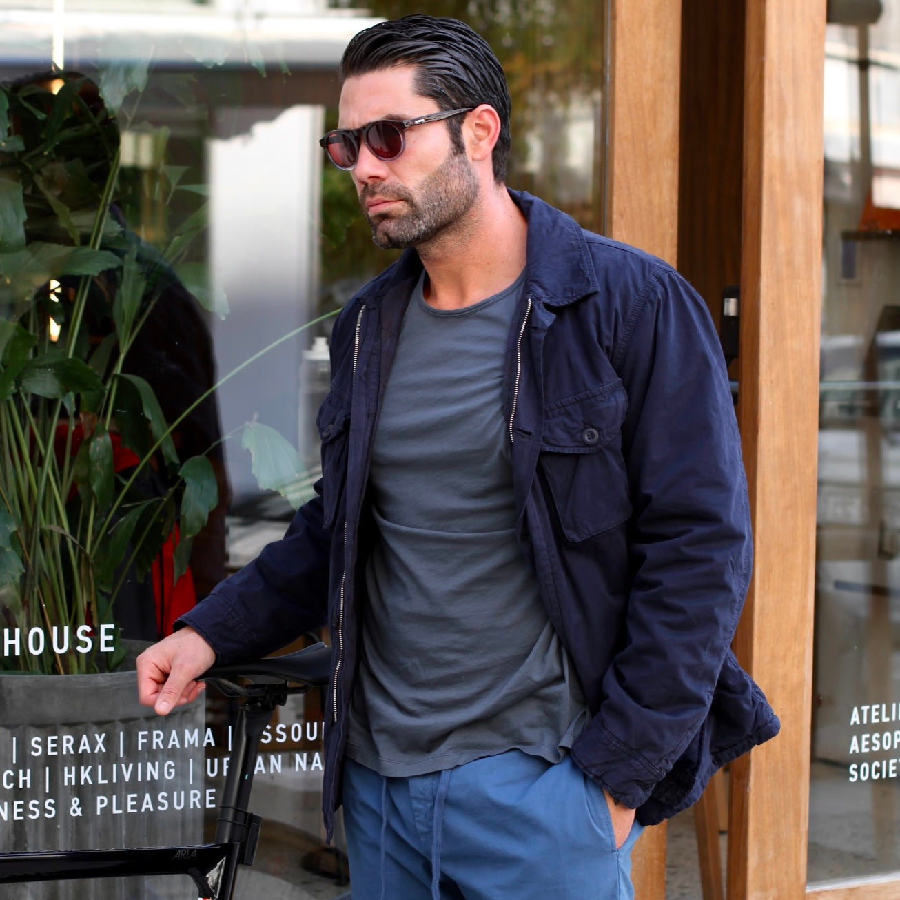 MEN WOVEN JACKET|JONAH|NAVY