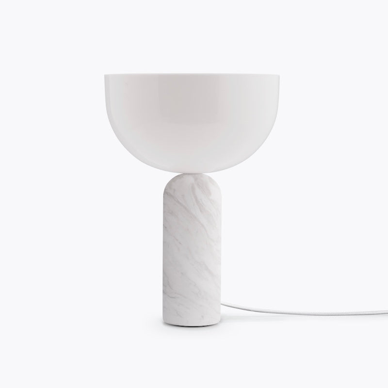 KIZU TABLE LAMP, WHITE MARBLE, SMALL