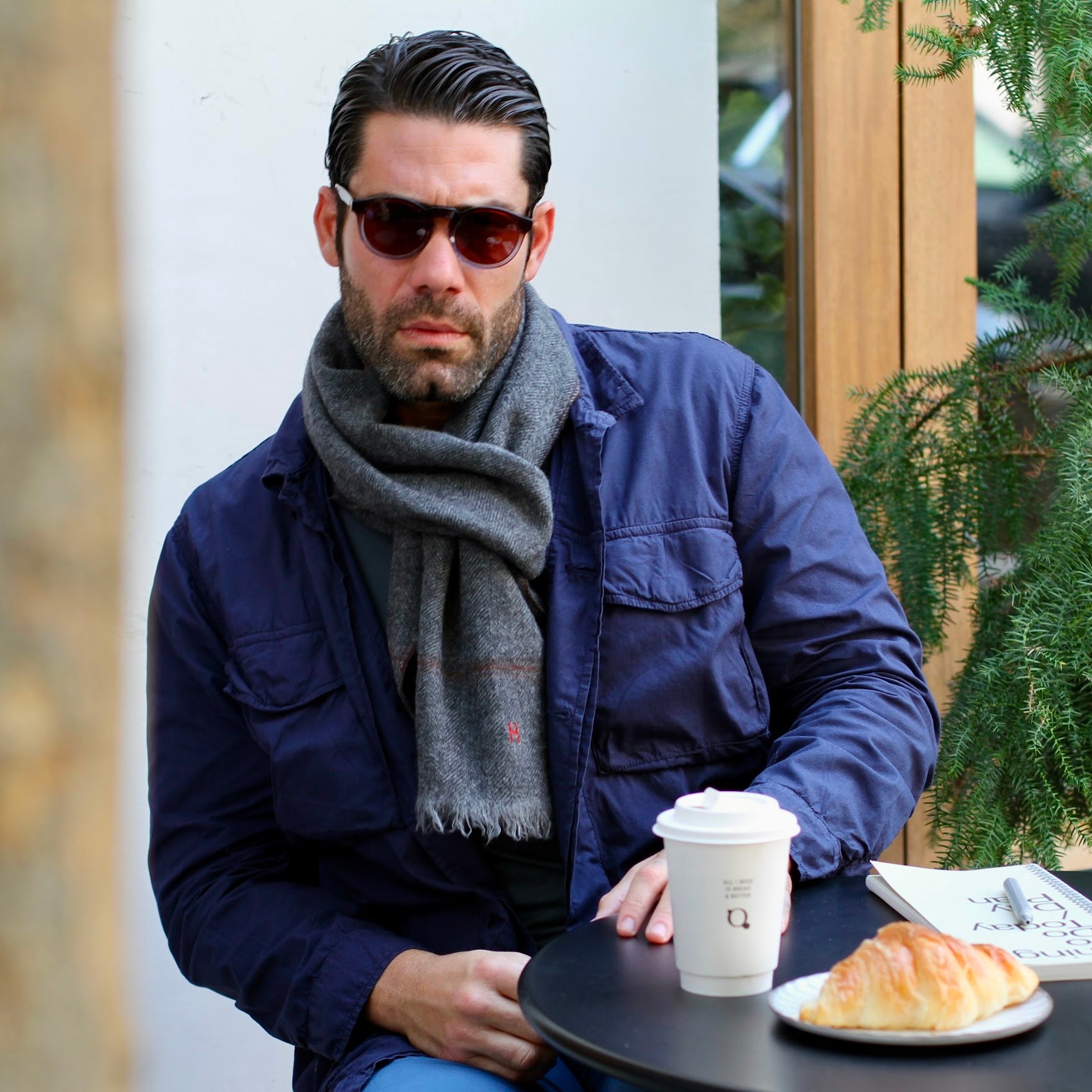 MEN WOVEN JACKET|JAMEWOOD|WORKER BLUE