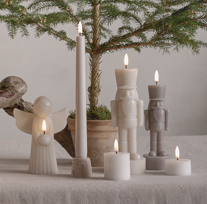 NUTCRACKER FIGURE LED CANDLE | SAND STONE | L