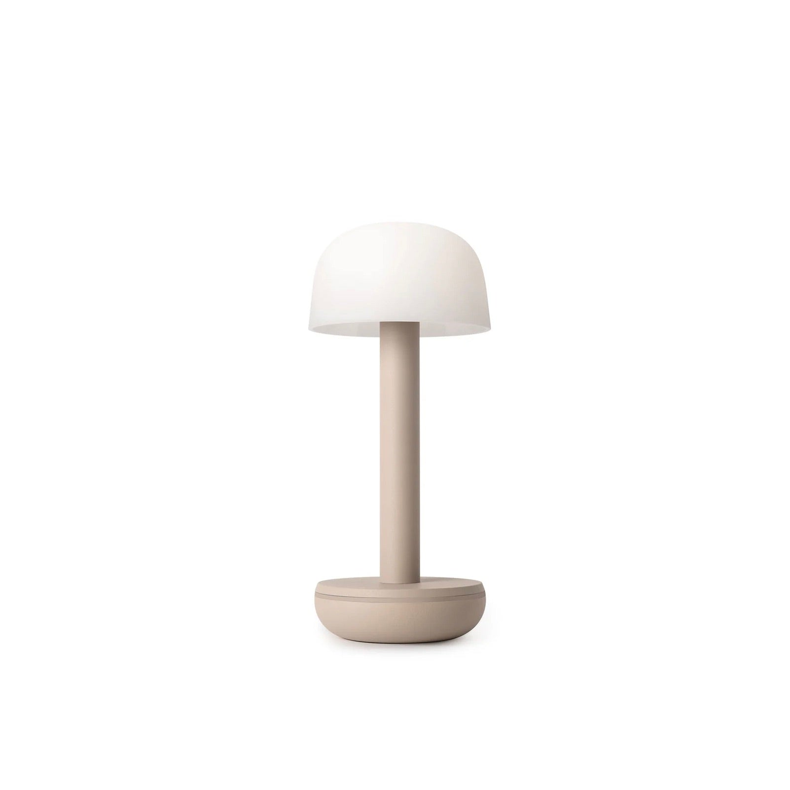 TWO TABLE LIGHT BEIGE PC FROSTED