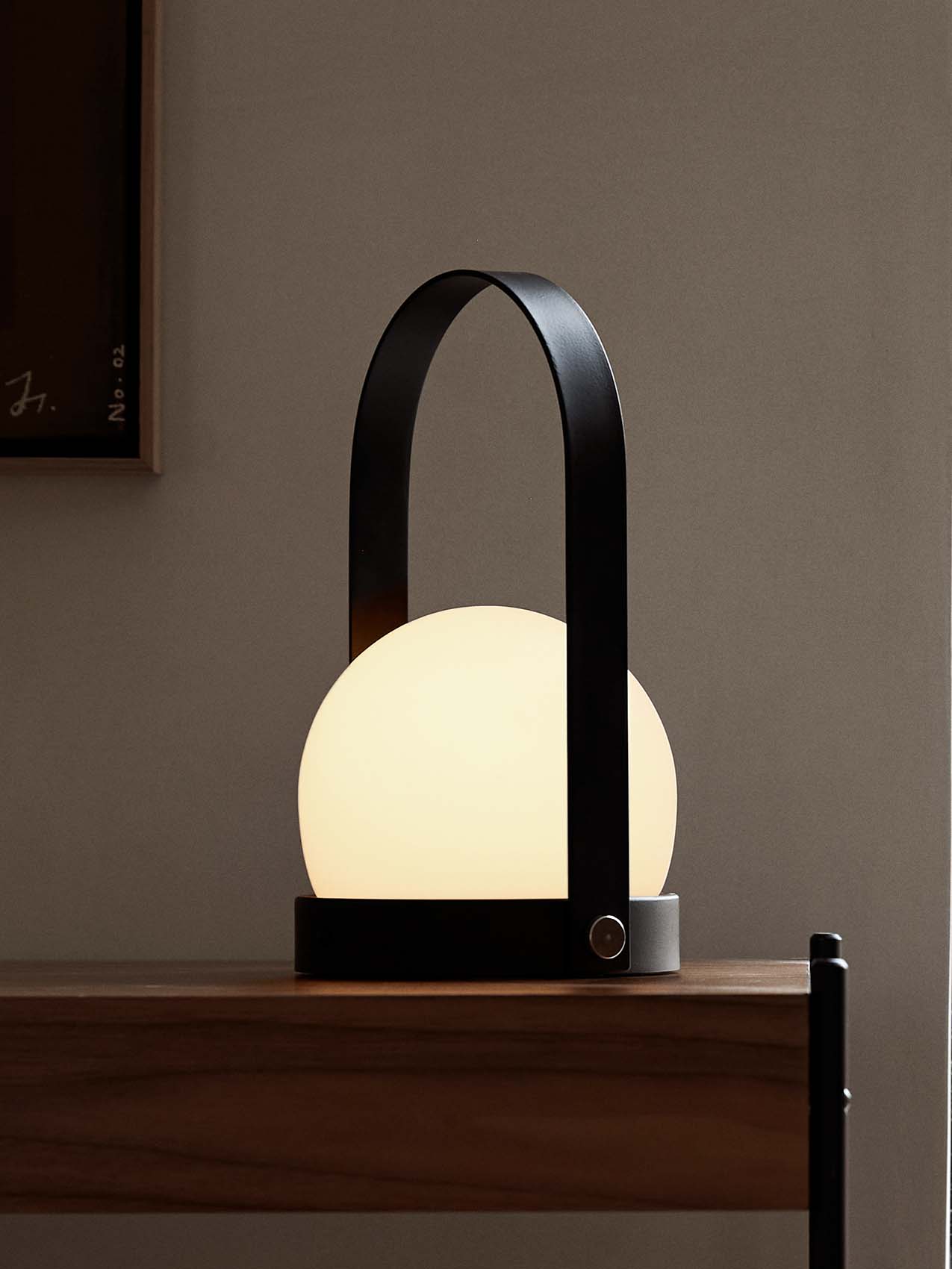 CARRIE PORTABLE TABLE LAMP|BLACK