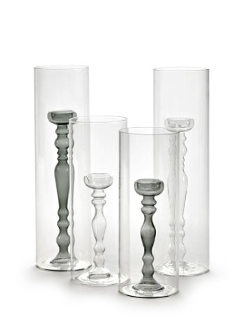 VASE M TRANSPARENT HURRICANES