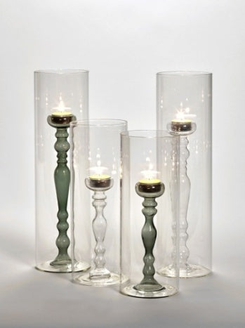 VASE M TRANSPARENT HURRICANES