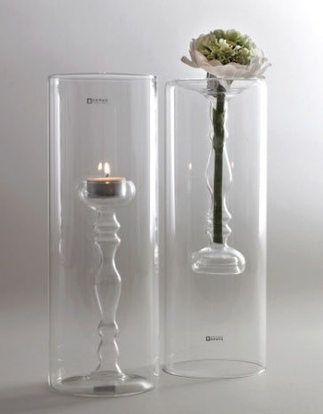 VASE M TRANSPARENT HURRICANES