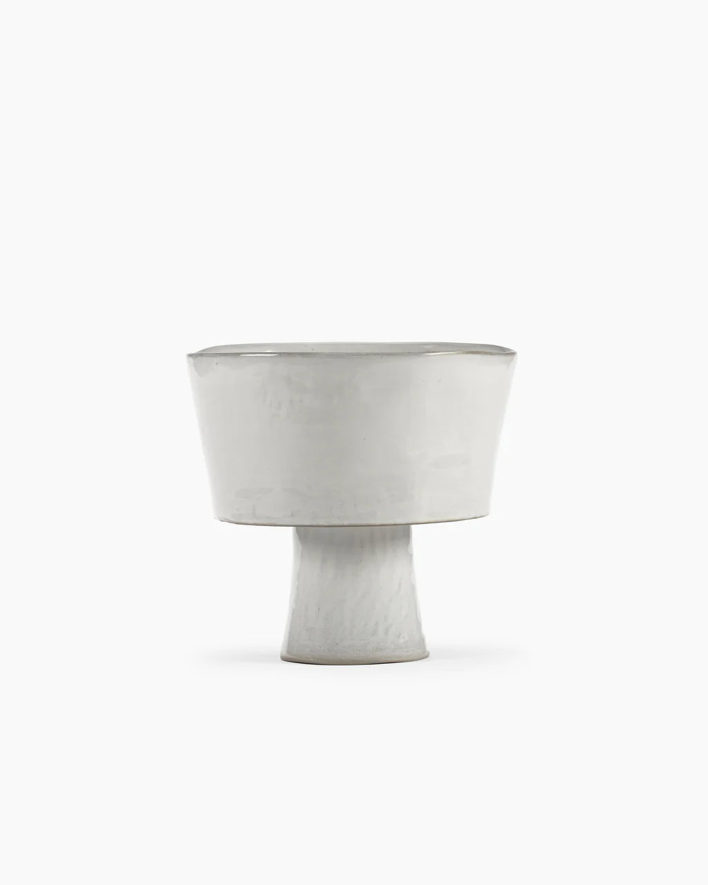 HIGH BOWL ON FOOT VENETIAN OFF WHITE LA MERE