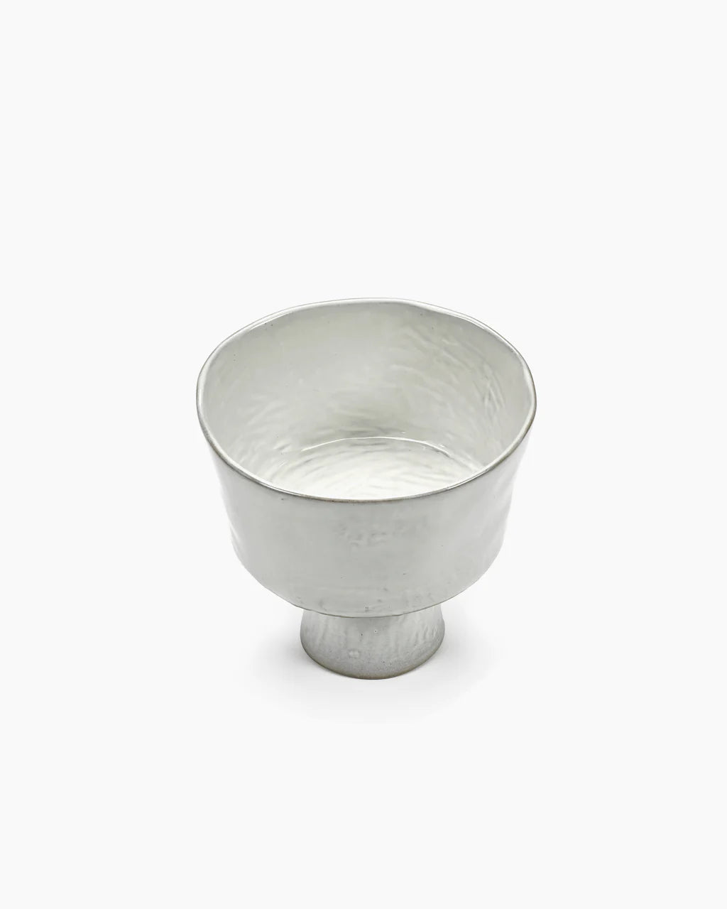 HIGH BOWL ON FOOT VENETIAN OFF WHITE LA MERE
