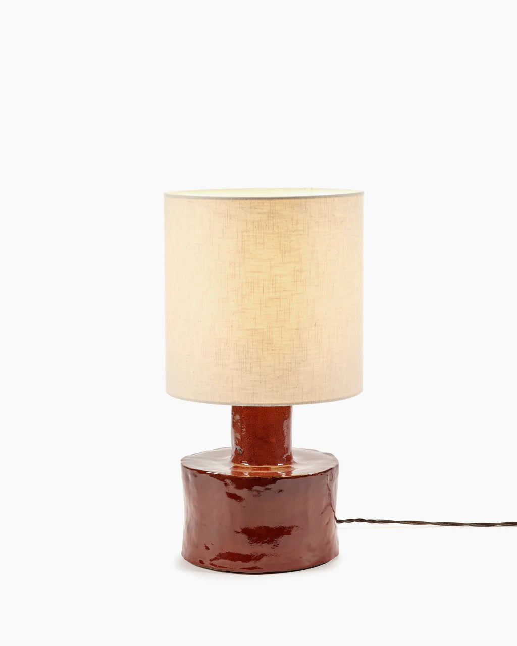 TABLE LAMP RED - BEIGE CATHERINE