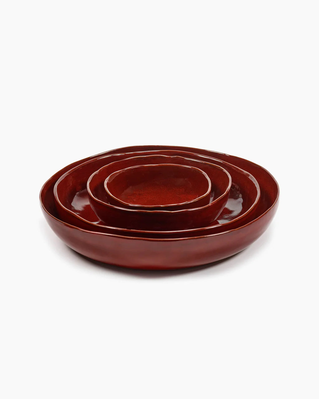 SERVING BOWL L VENETIAN RED LA MERE