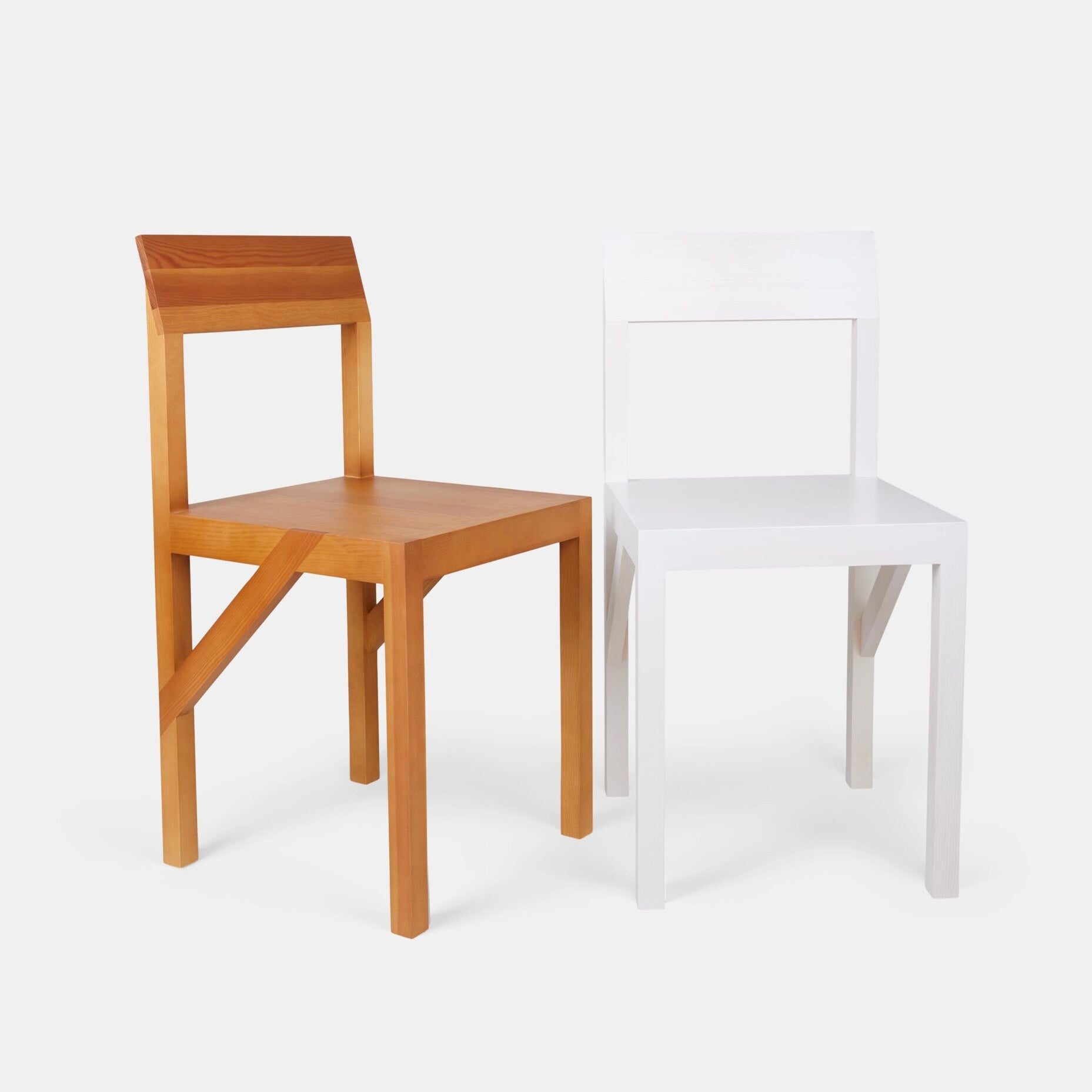 BRACKET CHAIR – WARM BROWN PINE | On Order