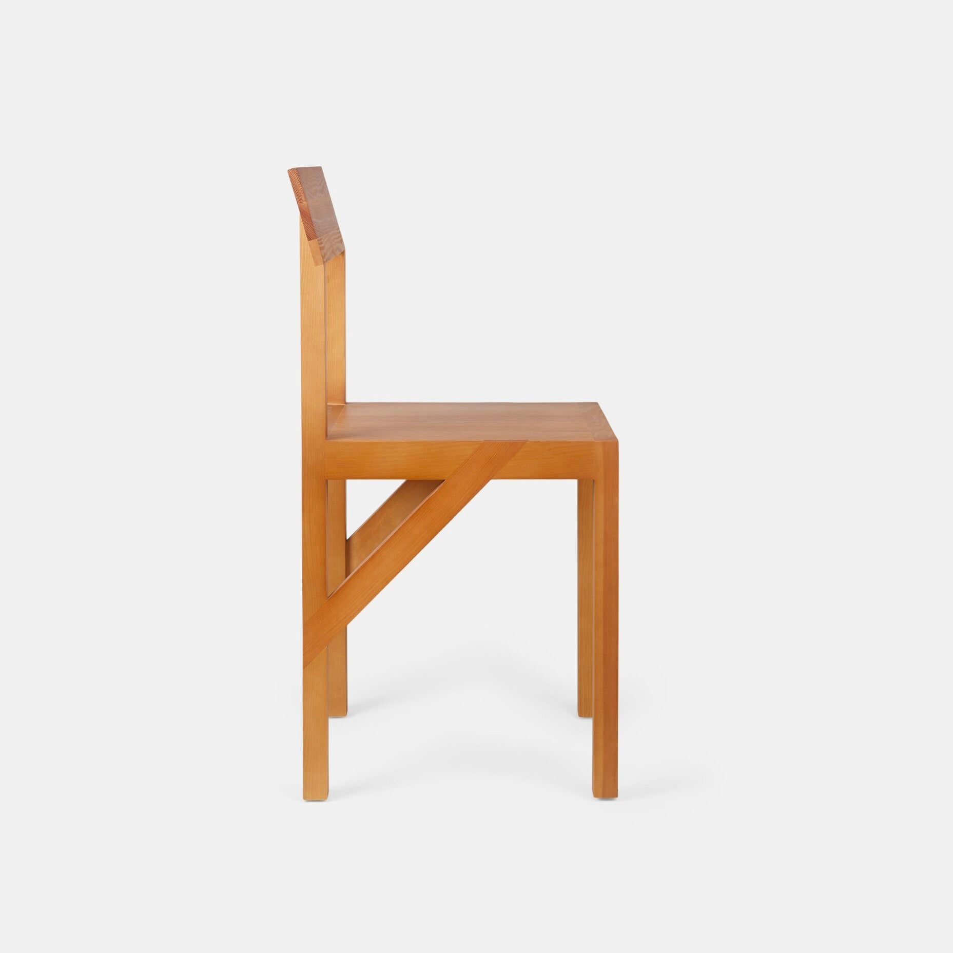 BRACKET CHAIR – WARM BROWN PINE - ON ORDER