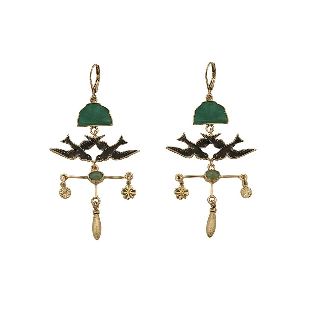 EARRINGS SACHA SWALLOW CROSS