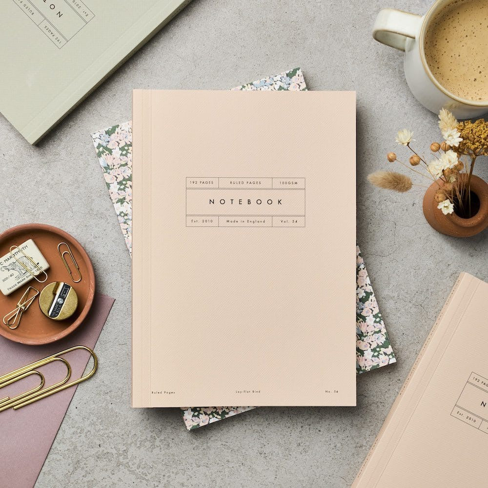 VOL 54: RULED BLUSH FLAT LAY NOTEBOOK