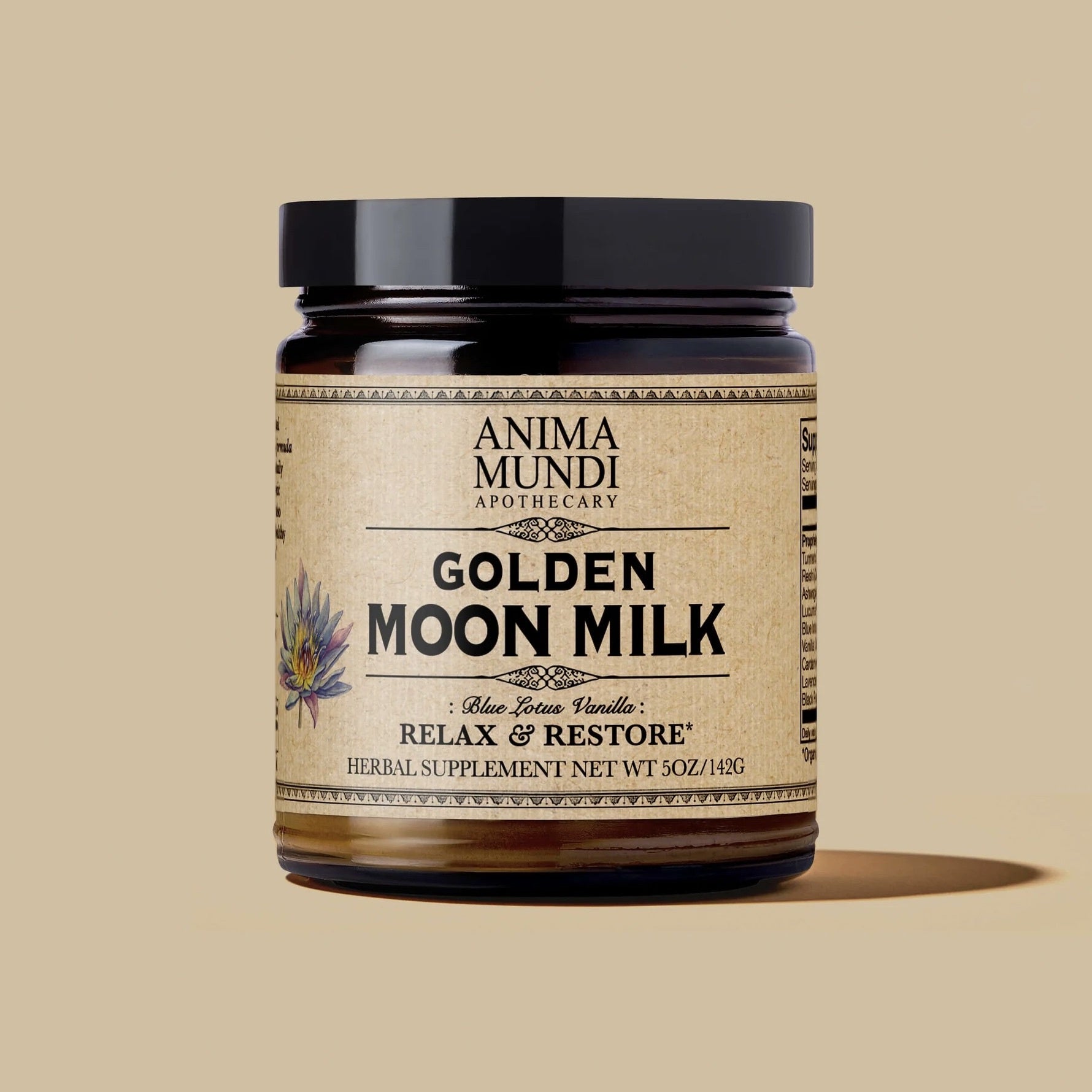 GOLDEN MOON MILK | BLUE LOTUS VANILLA