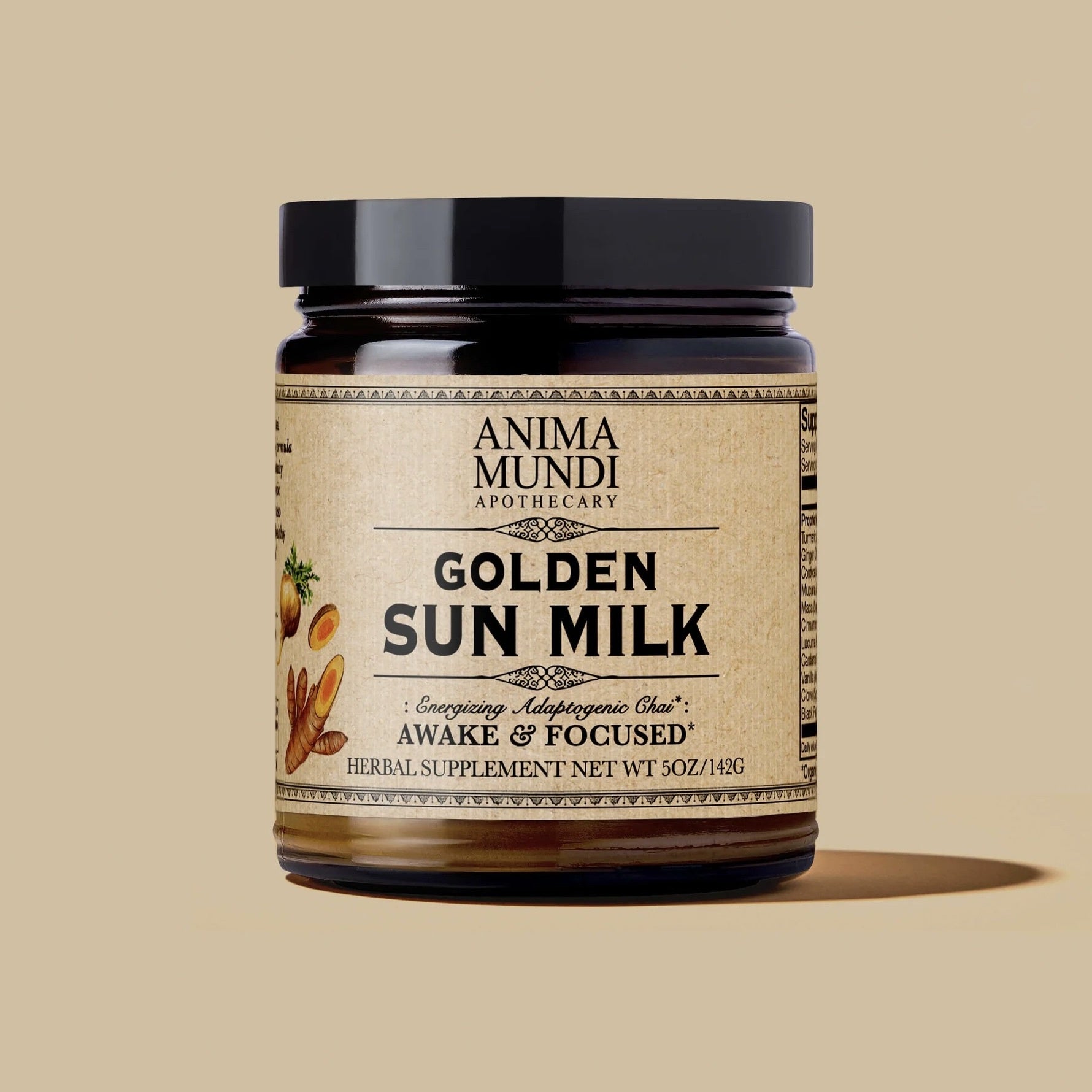 GOLDEN SUN MILK | ENERGIZING ADAPTOGENIC CHAI