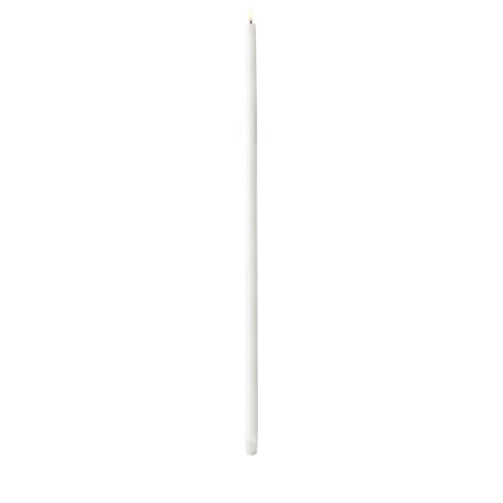 TALL LED TAPER CANDLE WHITE | 2.3 x 75 CM