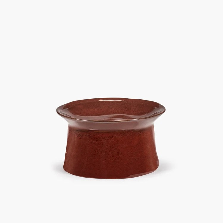 DEEP PLATE LARGE FOOT RED LA MERE