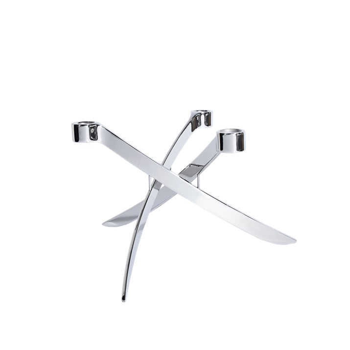 LIGHT ARCH CANDLEHOLDER 3' ARM | CHROME