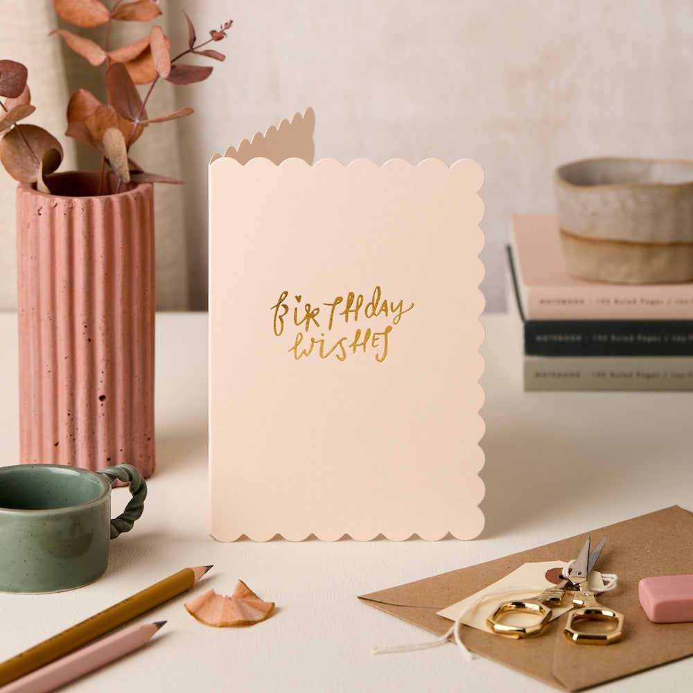 SCALLOP BIRTHDAY WISHES BLUSH