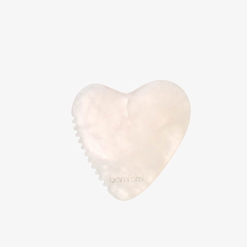 ISLA GUA SHA HEART, ROSE QUARTZ