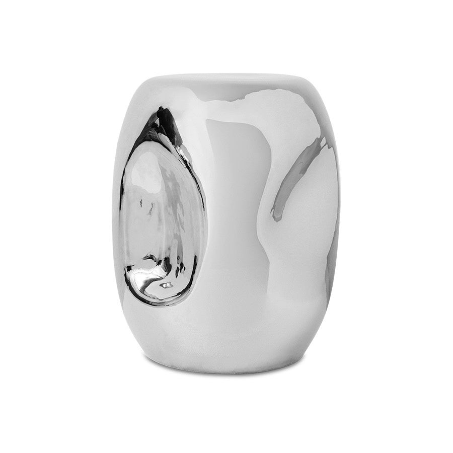 CURRENTS CHROME SIDE TABLE