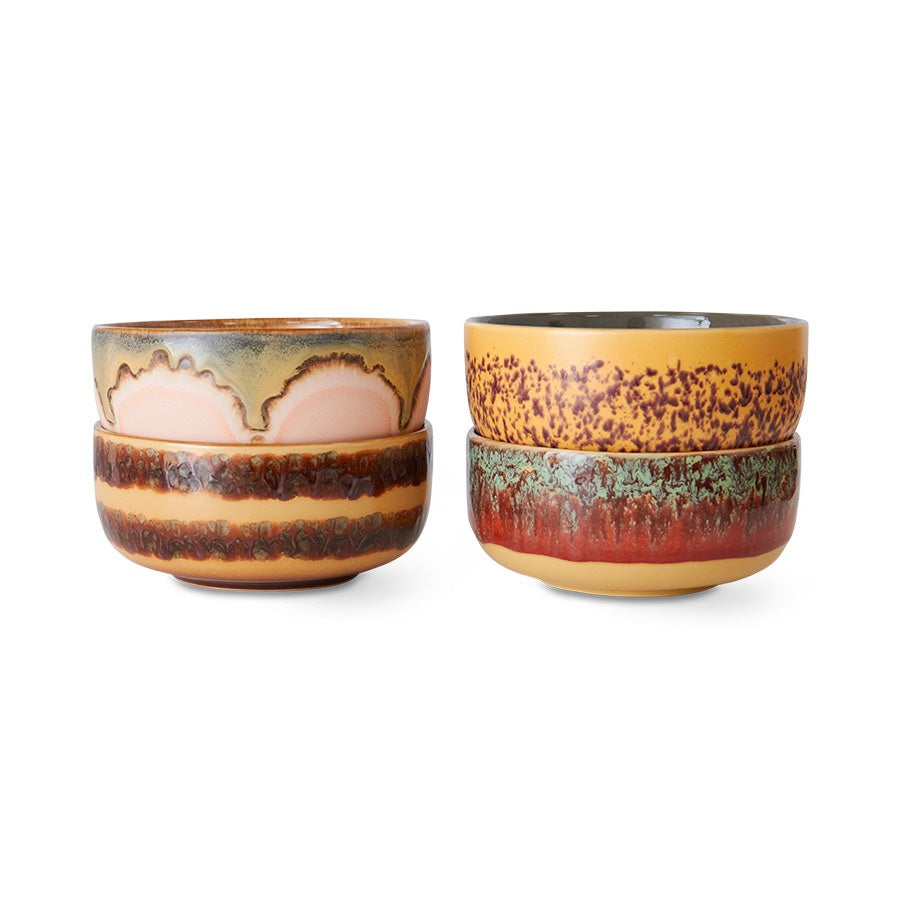70'S CERAMICS DESSERT BOWLS HARBOUR - SET OF 4