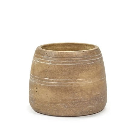 FLOWER POT  BROWN