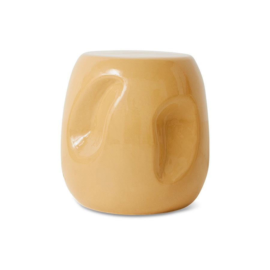 CURRENTS CERAMIC SIDE TABLE, SAND
