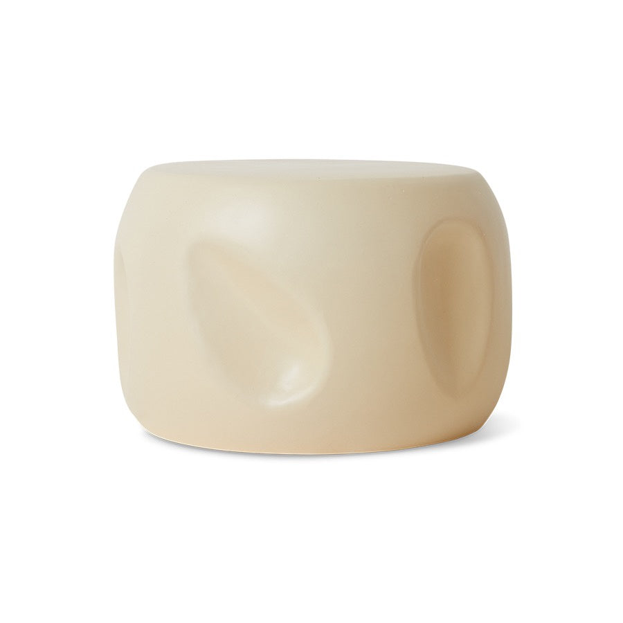 CURRENTS CERAMIC SIDE TABLE, SHELL