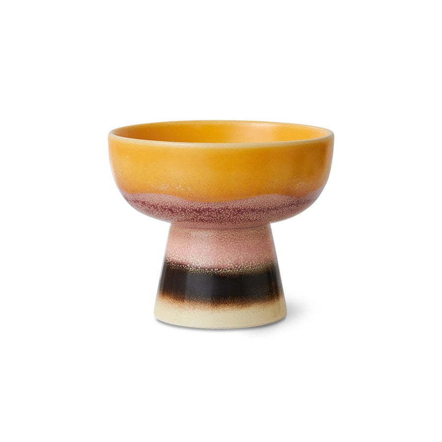 70's CERAMICS TAPAS BOWL ON BASE SUNSHADE , S