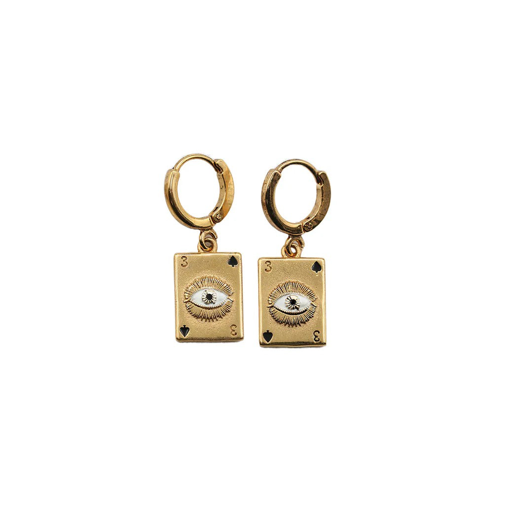EARRINGS MINI SACHA CARD LOOPS