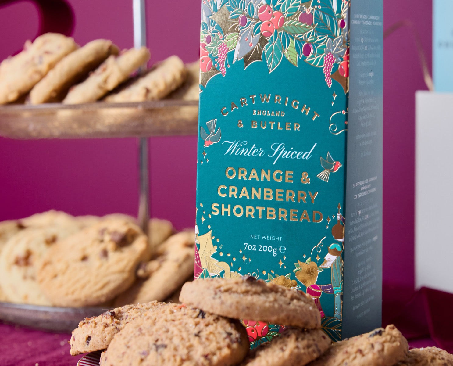 WINTER SPICED ORANGE & CRANBERRY SHORTBREAD