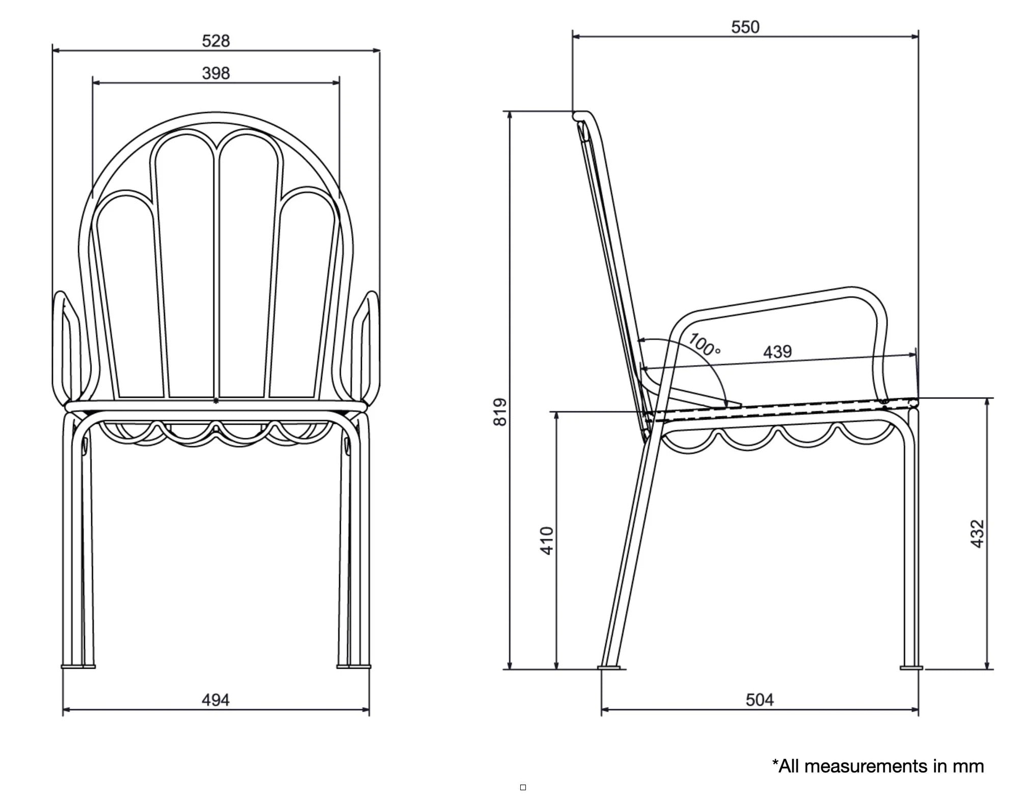THE AL FRESCO DINING CHAIR - ANTIQUE WHITE | On Order