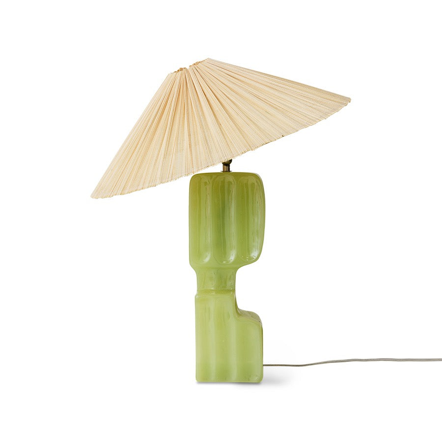COLUMN TABLE LAMP AND PLISSE LAMP SHADE | On Order