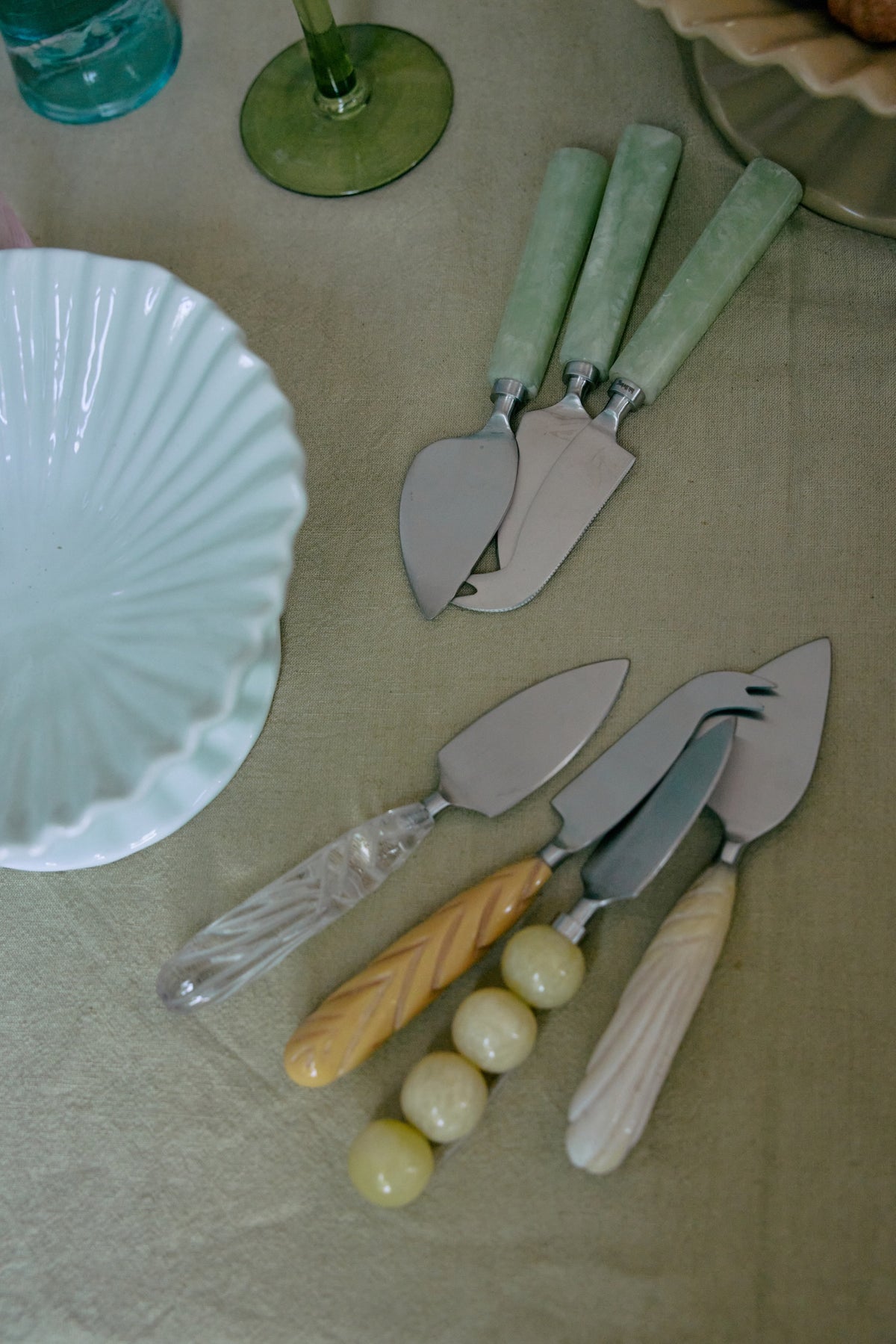 CHEESE KNIVES,CREAM | SET OF 3