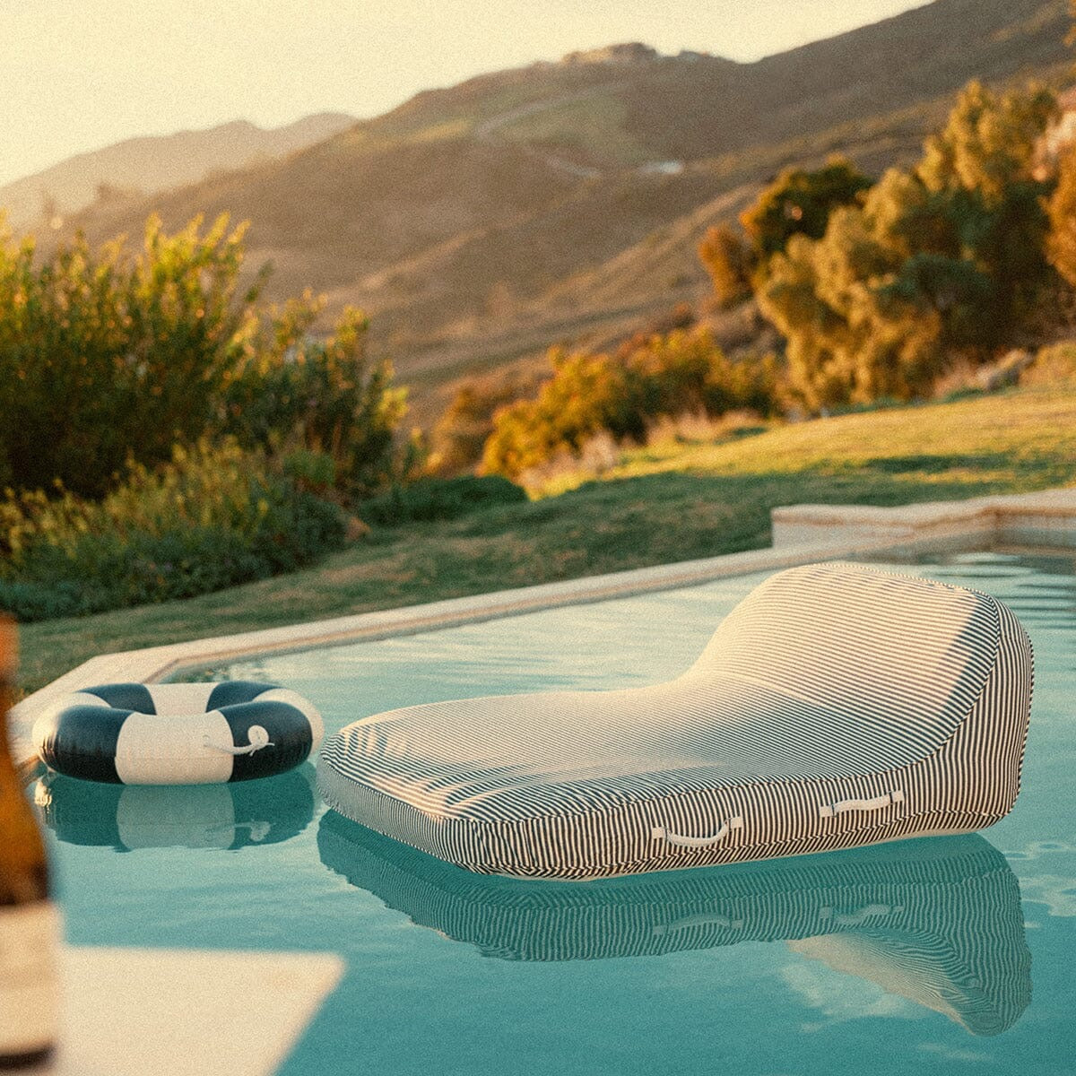 THE XL POOL LOUNGER - LAUREN'S NAVY STRIPE | On Order