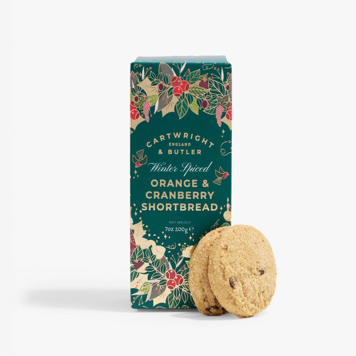 WINTER SPICED ORANGE & CRANBERRY SHORTBREAD