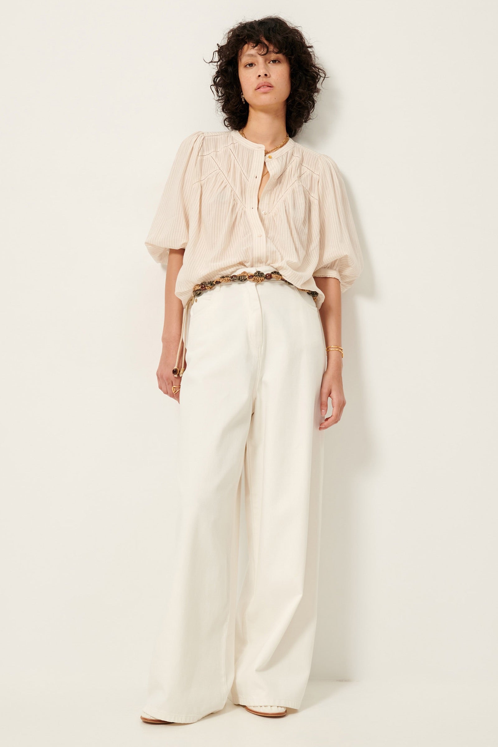 BLOUSE SAVI - SANDBLACK