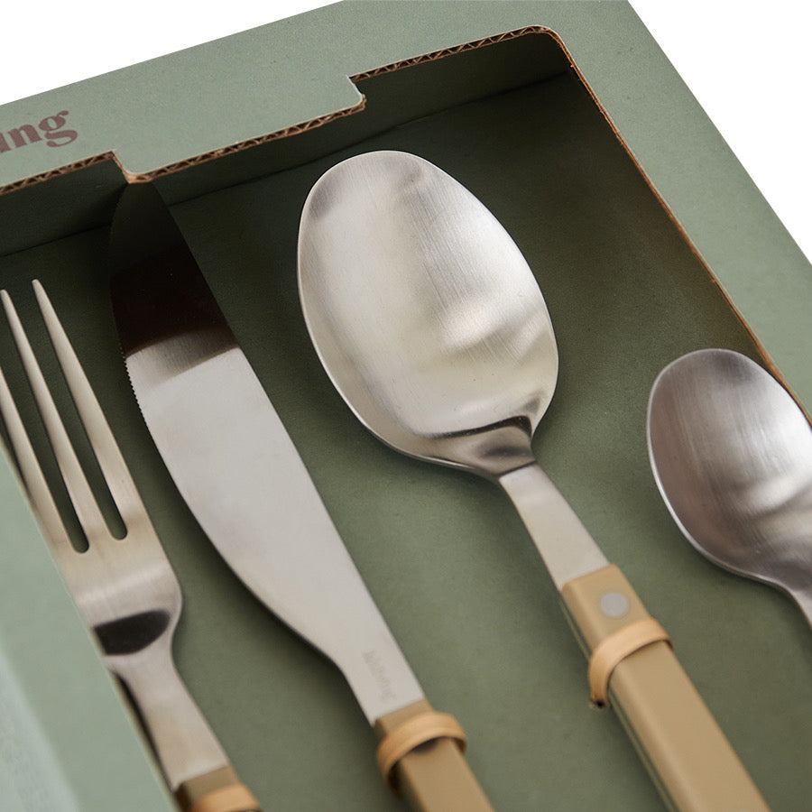 70's CUTLERY: OLIVE
