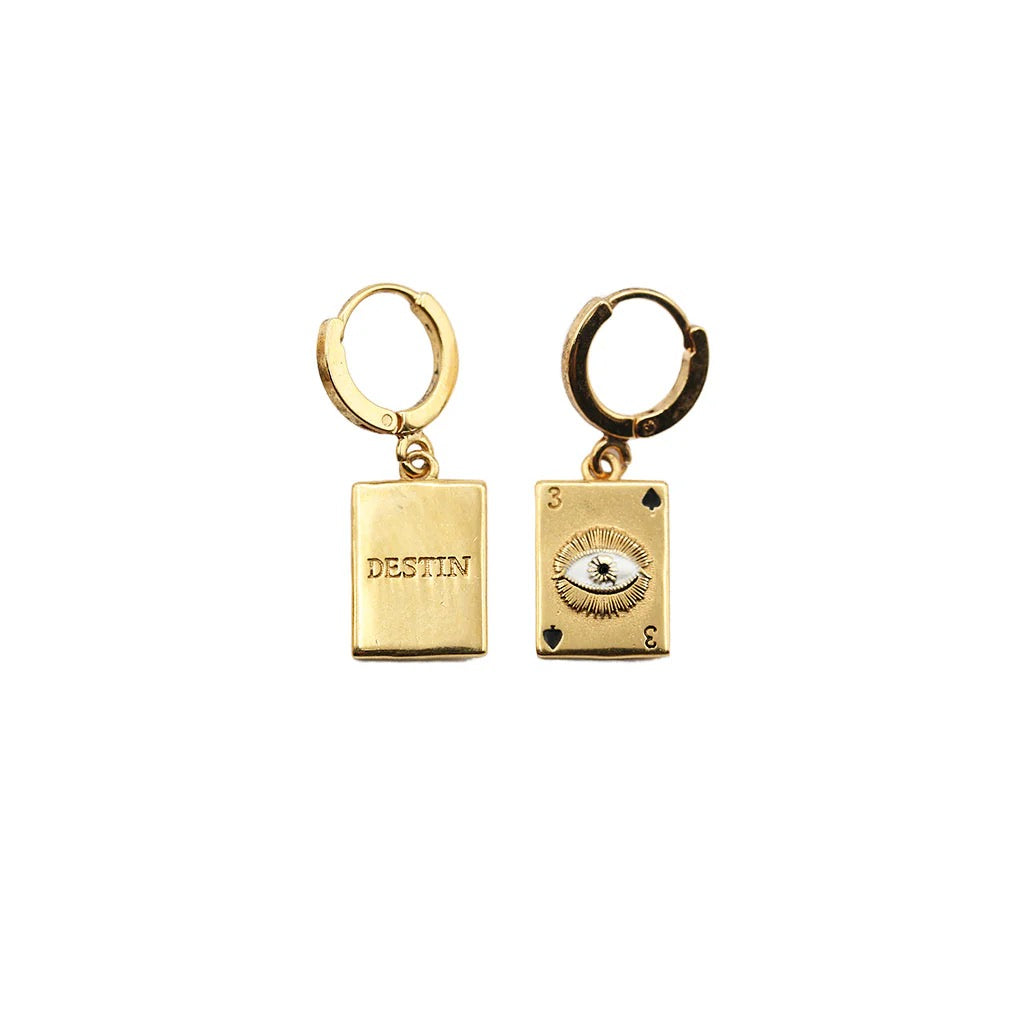 EARRINGS MINI SACHA CARD LOOPS