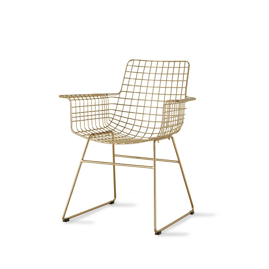 METAL WIRE CHAIR WITH ARMS | On Order