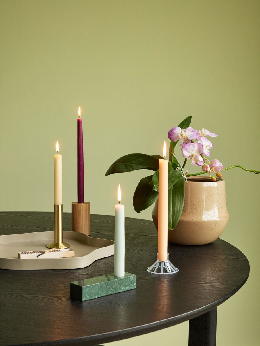 BRICK CANDLEHOLDER GREEN