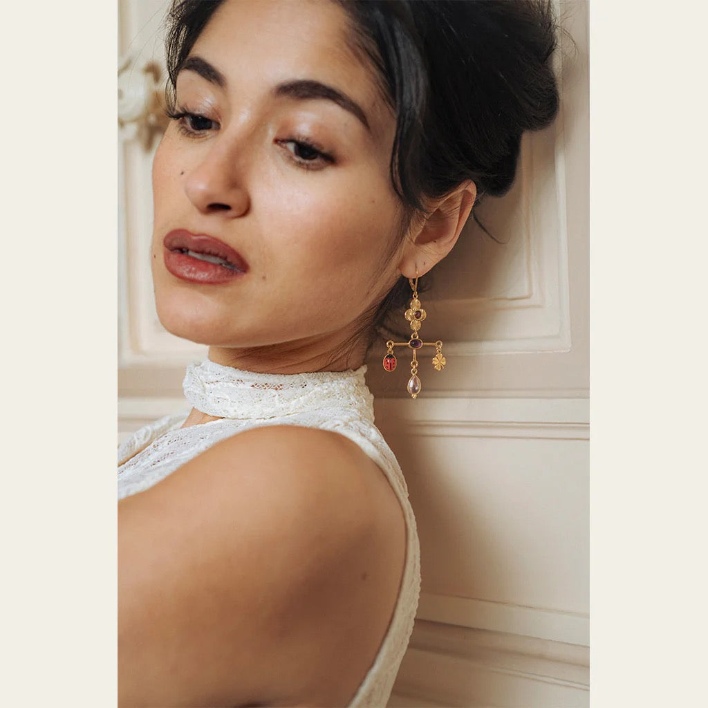 EARRINGS SACHA CROSS