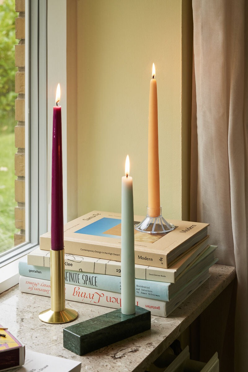 BRICK CANDLEHOLDER GREEN