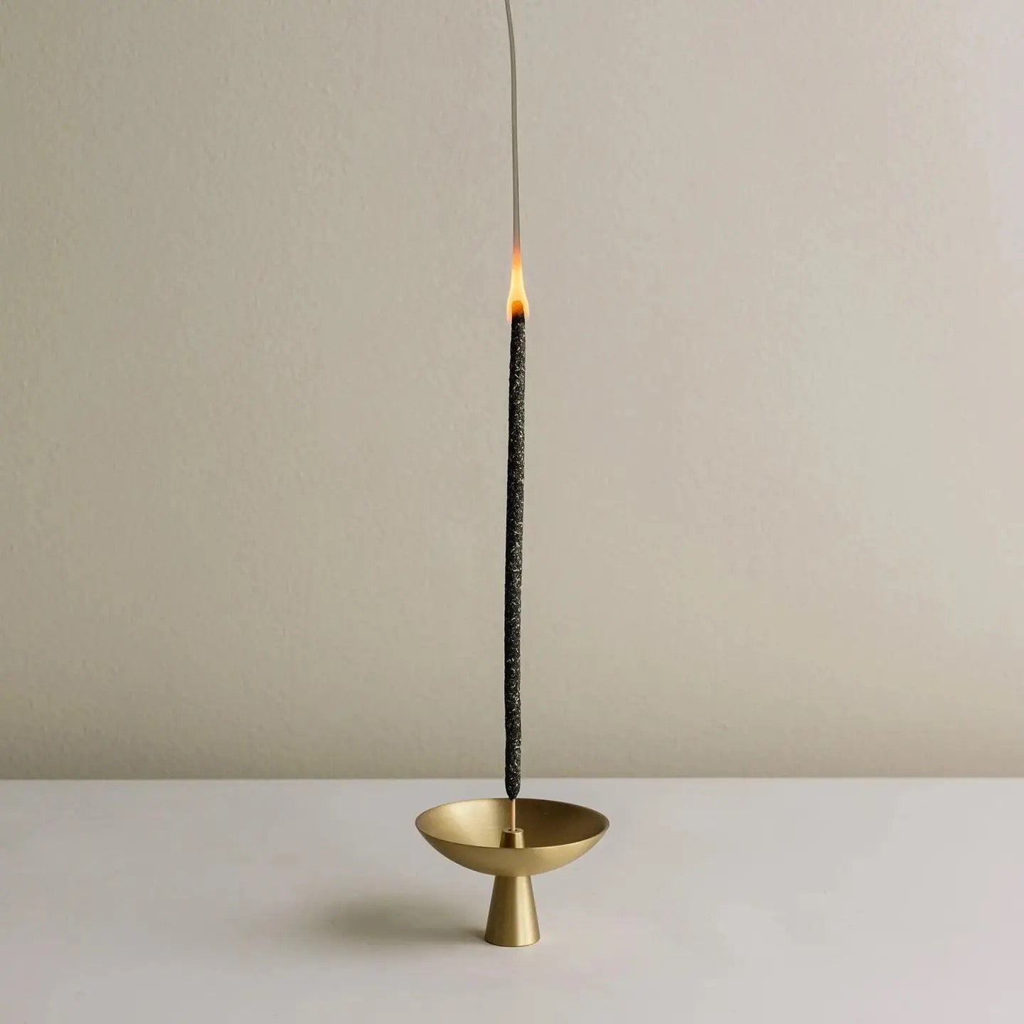 BRASS INCENSE HOLDER WITH ASH CATCHER