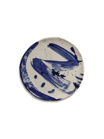 BREAKFAST PLATE ASS | 4 BEIGE BLUE SOPHIA