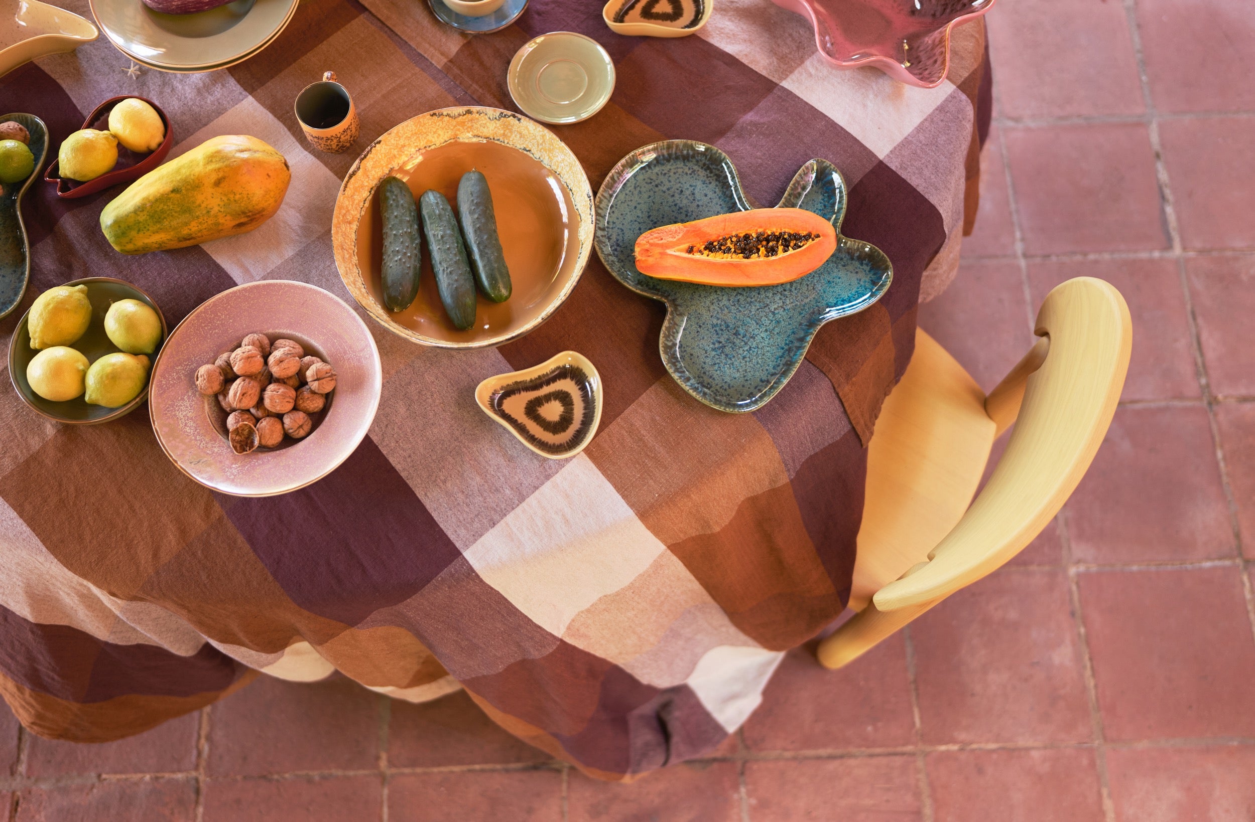 70's CERAMICS: SALAD BOWL SUNFLOWER