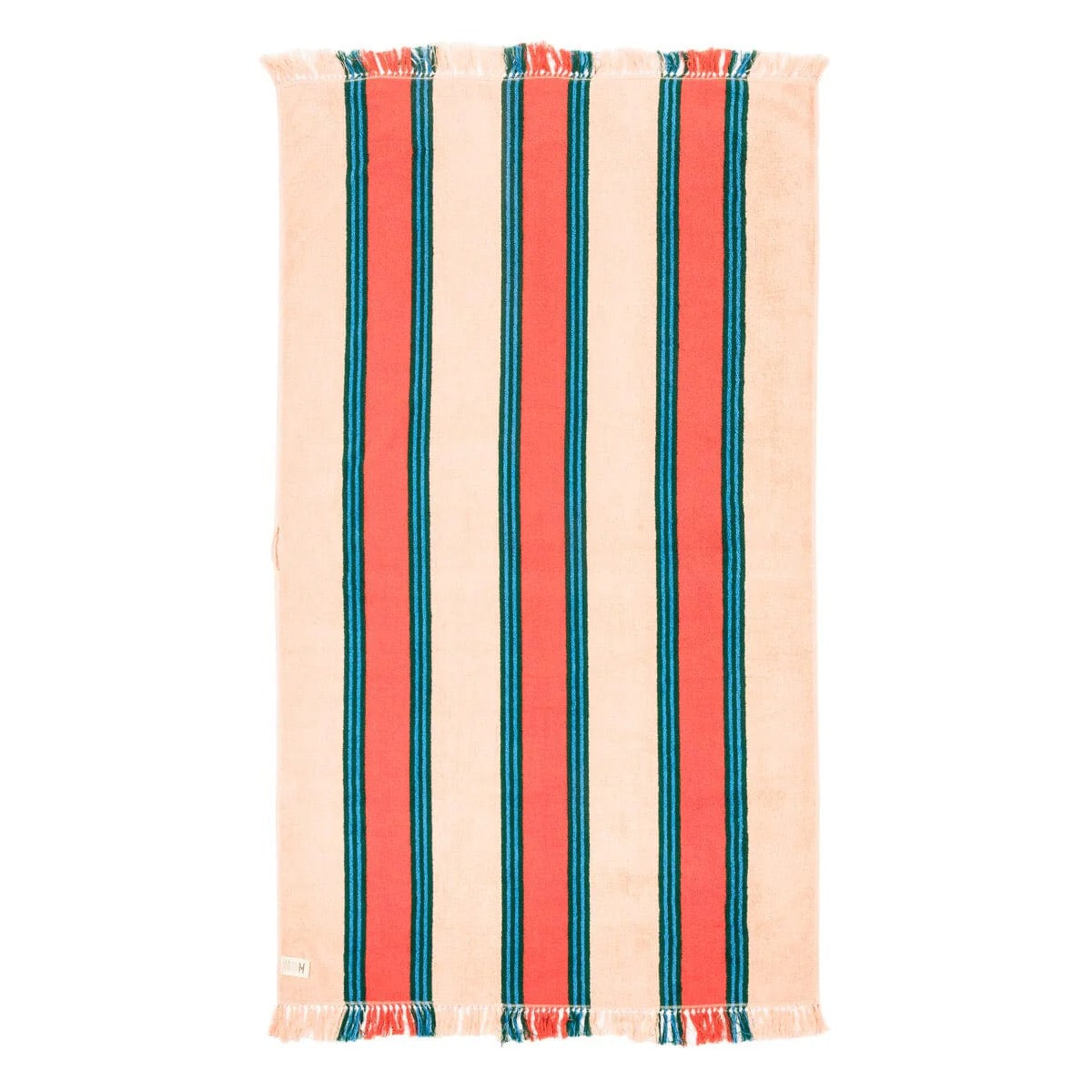 BEACH TOWEL - BISTRO PINK STRIPE